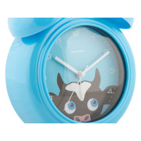 Budík Karlsson KA5980BL Peekaboo Cow, 19cm